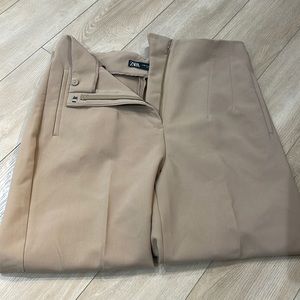 Zara, straight leg, beige, size XL